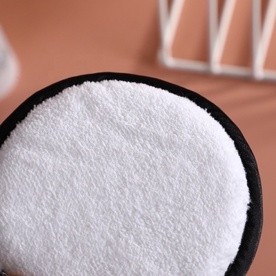White Microfiber Face Rounds to Remove Mascara Foundation Lipstick and Eye Shadow Washable Round Beauty Cloths