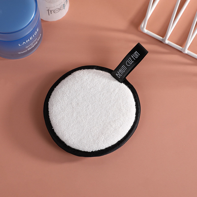 White Microfiber Face Rounds to Remove Mascara Foundation Lipstick and Eye Shadow Washable Round Beauty Cloths