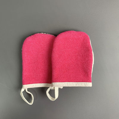 Betriebsfaser-Doppelt-Seiten-wiederverwendbare Make-upentferner-Handschuhe